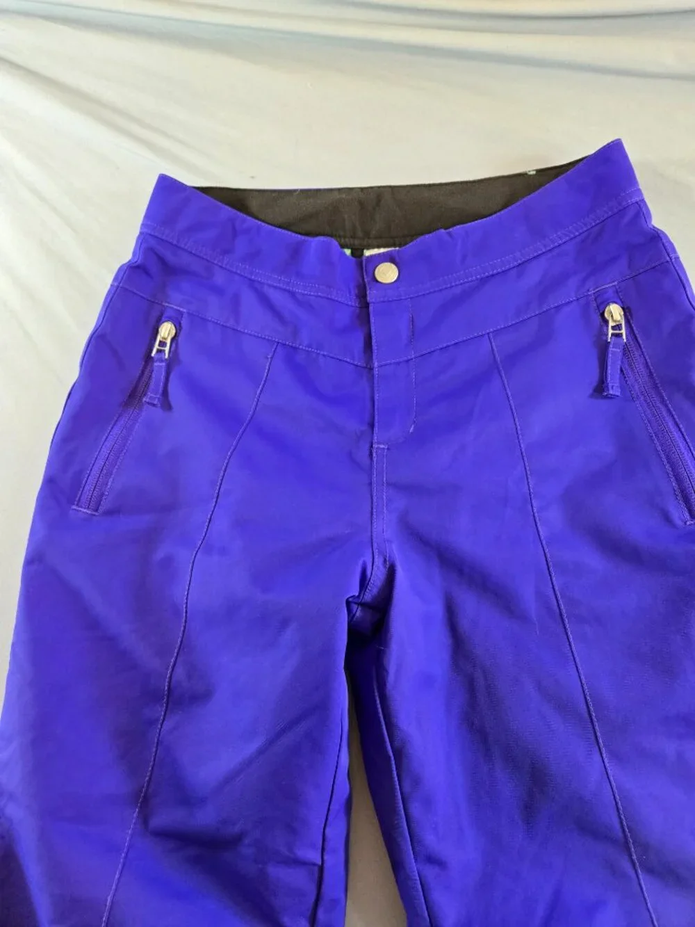 Obermeyer Teen 14-16 Purple Snow Pants with Zipped Pockets
